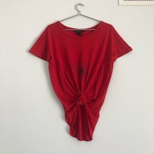 Marc by Marc Jacob red snapper multi explosion T shirt tee medium